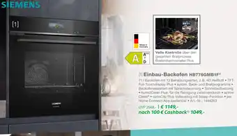 EP Siemens einbau-backofen hb776gmb1f Angebot