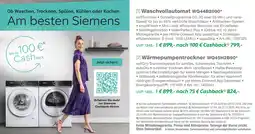 EP Siemens waschvollautomat wg44b2090 Angebot