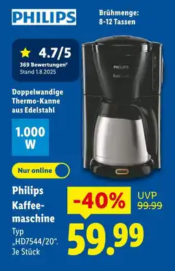 Lidl Philips kaffeemaschine Angebot