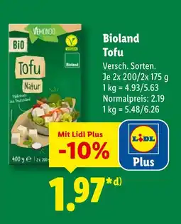 Lidl Vemondo bioland tofu Angebot