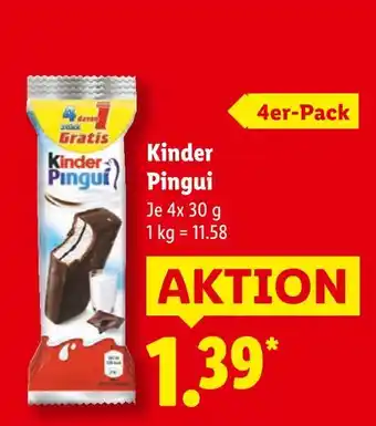 Lidl Kinder pingui Angebot