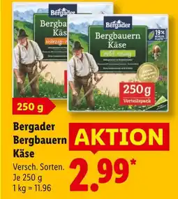 Lidl Bergader bergbauern käse würzig Angebot