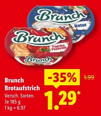 Lidl Brunch brotaufstrich Angebot