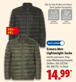 Lidl Esmara men lightweight-jacke Angebot