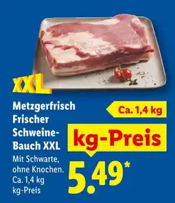Lidl Metzgerfrisch frischer schweine-bauch xxl Angebot