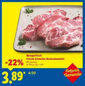 Lidl Frische schweine-nackensteaks Angebot