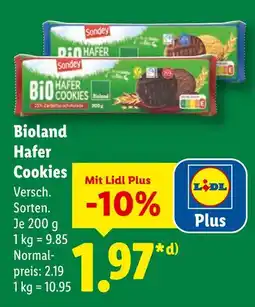 Lidl Sondey bioland hafer cookies Angebot