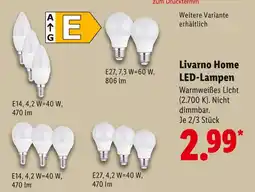 Lidl Livarno home led-lampen e14 Angebot
