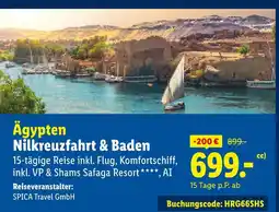 Lidl Spica travel gmbh ägypten nilkreuzfahrt & baden Angebot