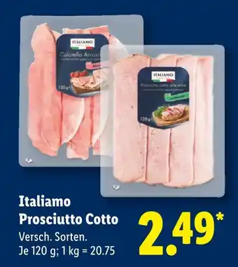 Lidl Italiano prosciutto cotto Angebot