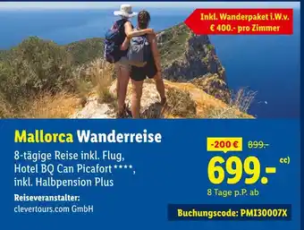 Lidl Mallorca wanderreise Angebot