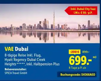 Lidl Spica travel gmbh vae dubai Angebot