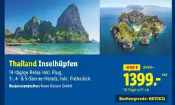 Lidl Neon reisen gmbh thailand inselhüpfen Angebot