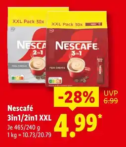 Lidl Nescafé 3in1 xxl Angebot