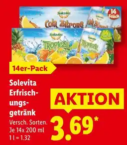 Lidl Solevita erfrischungsgetränk cola zitrone Angebot
