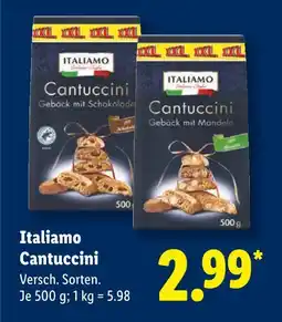 Lidl Italiamo cantuccini gebäck mit schokolade Angebot