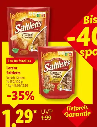 Lidl Lorenz saltletts laugen cracker Angebot
