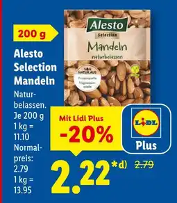 Lidl Alesto selection mandeln naturbelassen Angebot