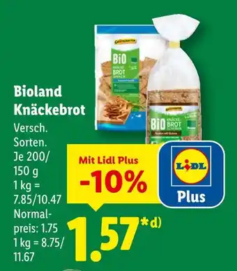 Lidl Bioland knäckebrot Angebot