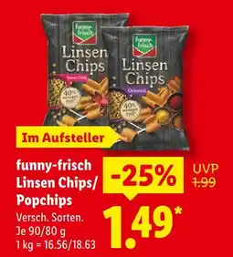 Lidl Funny-frisch linsen chips sweet chili Angebot