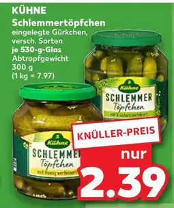 Kaufland Kühne schlemmertöpfchen eingelegte gürkchen Angebot