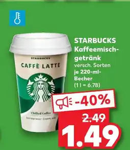 Kaufland Starbucks kaffeemischgetränk Angebot