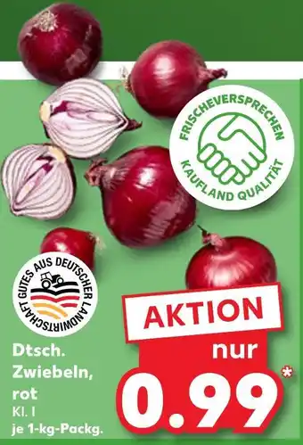 Kaufland Dtsch. zwiebeln, rot Angebot
