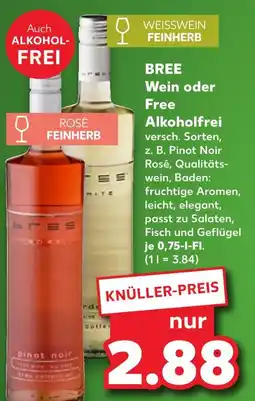 Kaufland Bree weißwein feinherb Angebot