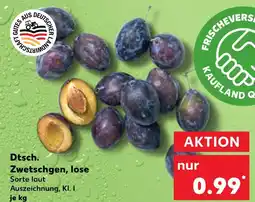 Kaufland Dtsch. zwetschgen, lose Angebot