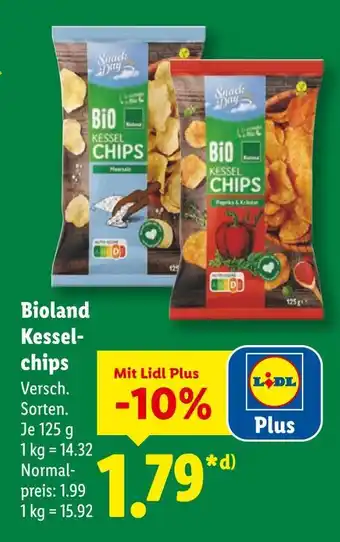 Lidl Snack day bioland kesselchips meersalz Angebot