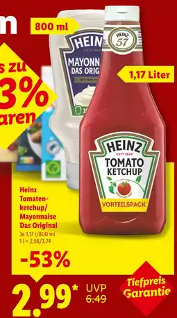 Lidl Heinz tomatenketchup vorteilspack Angebot