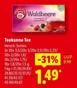 Lidl Teekanne tee Angebot