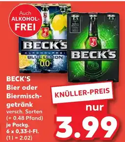 Kaufland Beck's bier Angebot