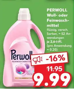 Kaufland Perwoll woll- oder feinwaschmittel Angebot