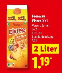 Lidl Freeway eistee xxl pfirsich Angebot