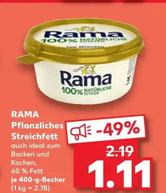 Kaufland Rama pflanzliches streichfett Angebot