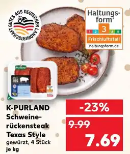 Kaufland K-purland schweinerückensteak texas style Angebot