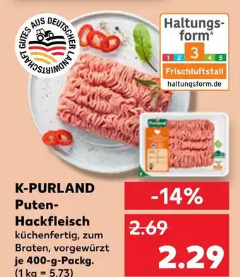 Kaufland K-purland puten-hackfleisch Angebot