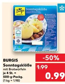 Kaufland Burgis sonntagsklöße Angebot