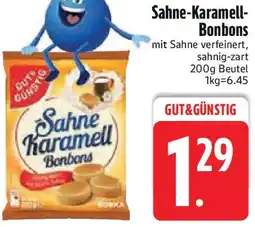 Edeka Gut & Günstig Sahne-Karamell Bonbons Angebot