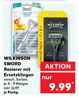 Kaufland Wilkinson sword rasierer mit ersatzklingen Angebot