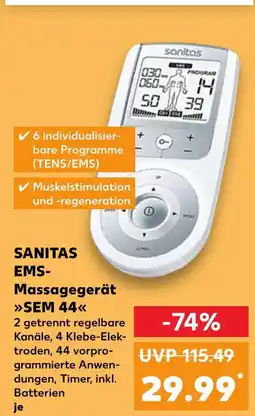 Kaufland Sanitas ems-massagegerät sem 44 Angebot