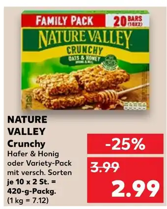 Kaufland Nature valley crunchy hafer & honig Angebot