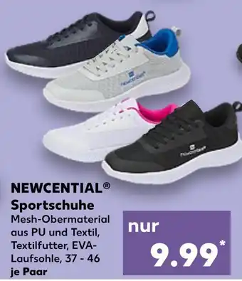 Kaufland Newcential sportschuhe schwarz Angebot