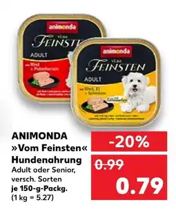 Kaufland Animonda vom feinsten hundenahrung adult oder senior Angebot
