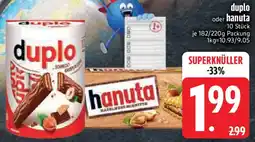 Edeka duplo oder hanuta Angebot
