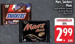 Edeka Mars, Snickers Minis Angebot