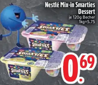Edeka Nestlé Mix-in Smarties Dessert Angebot