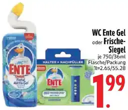 Edeka WC Ente Gel oder Frische Siegel Angebot