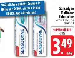 Edeka Sensodyne Multicare Zahncreme Angebot